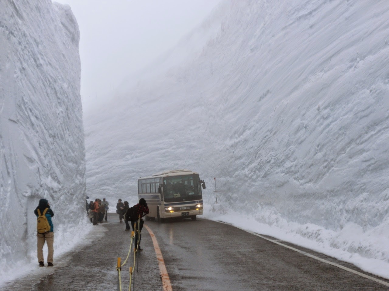 This Japanese city gets plummeted with about 312 inches of snow every year.