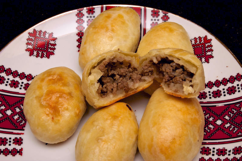 The nice thing about these puff pastries – typically made by elderly ladies with a real knack for baking – is the different types of fillings that they can be made with. You can get them with beef, potato, cabbage, cheese, and even buckwheat.