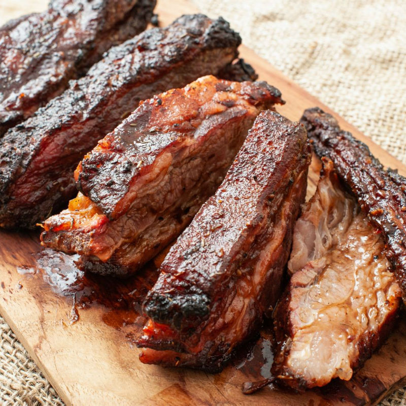 Beef has lots of protein and fats that’ll help you gain muscle mass really fast. There’s healthier alternatives, probably, but there’s nothing like a good steak.