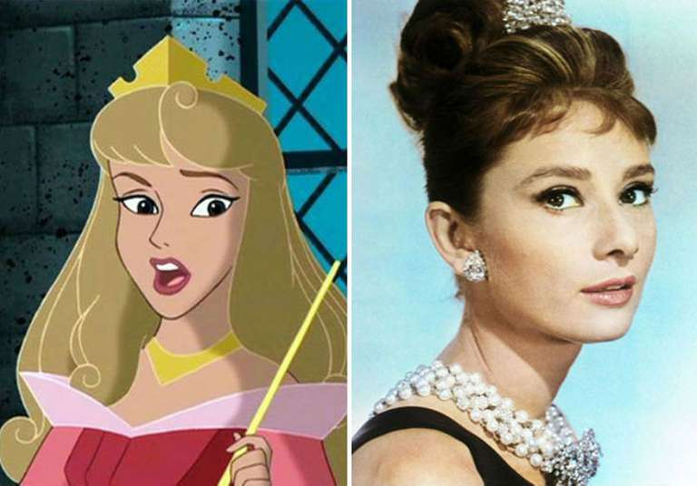 In case you didn’t know Audrey Hepburn was a real life sleeping beauty Aurora.